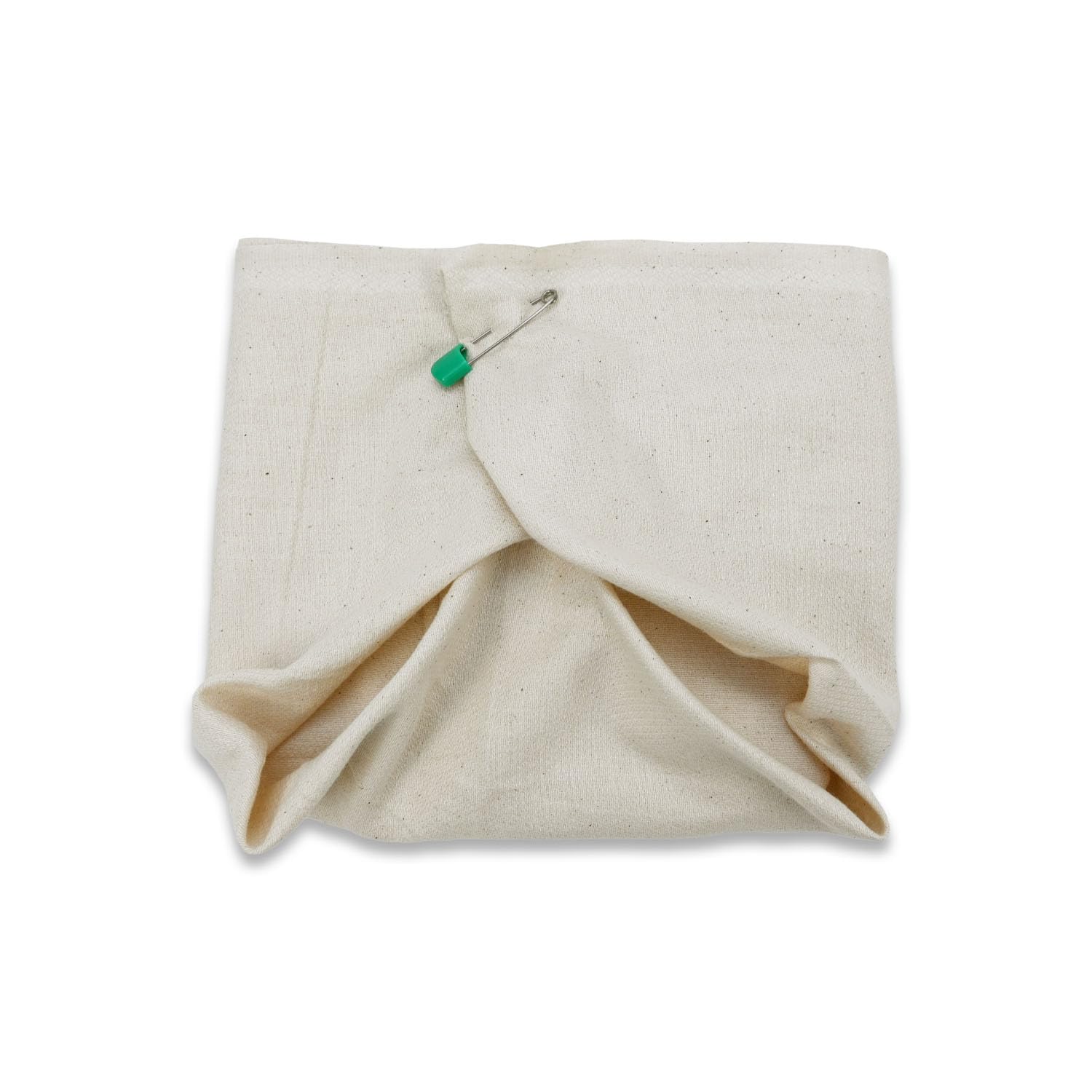 OsoCozy unbleached diaper laid flat, showing one-layer design for quick drying.