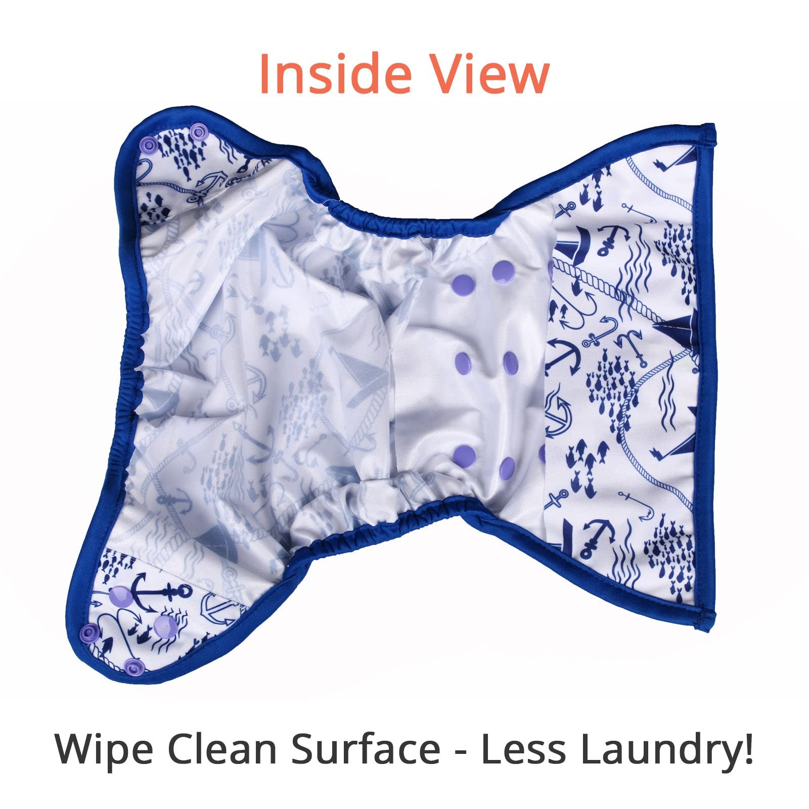 OsoCozy diaper cover fits 8-35 lbs with easy snap closures for a secure fit