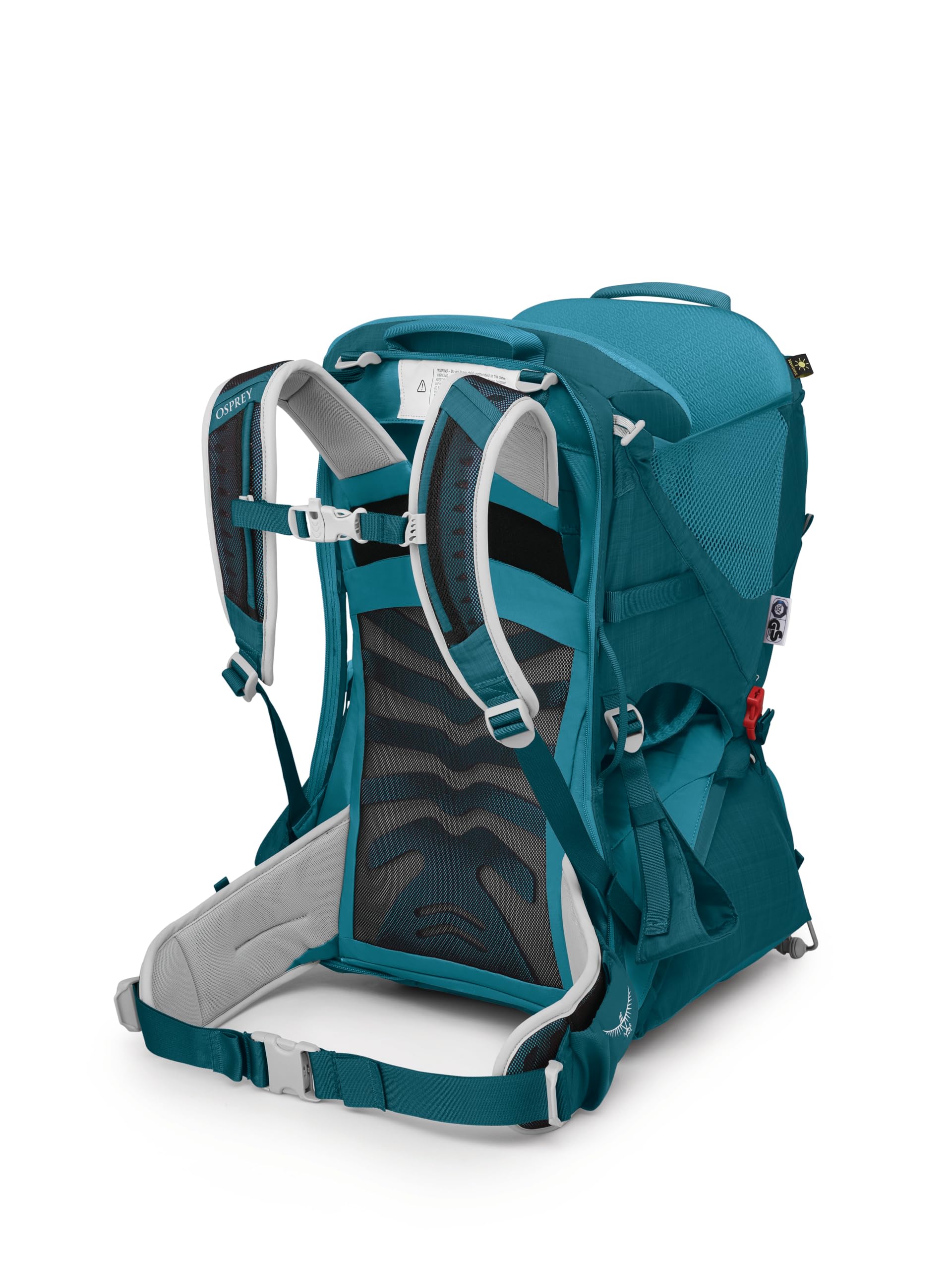 Osprey Poco LT compact dimensions ease packing in bags.