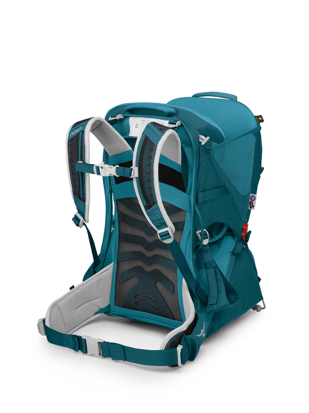 Osprey Poco LT compact dimensions ease packing in bags.