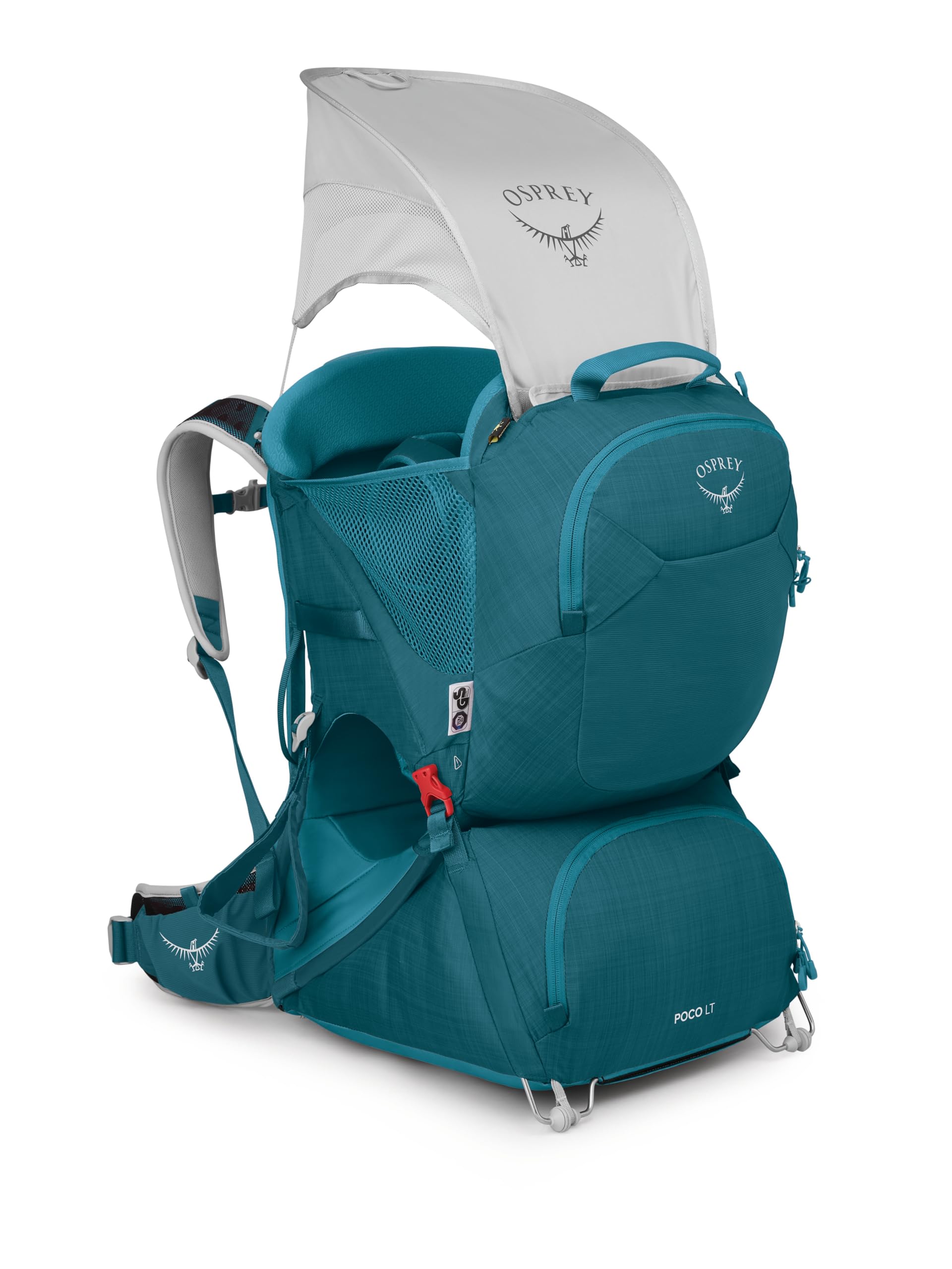 Osprey Poco LT lightweight carrier ideal for on-the-go families.