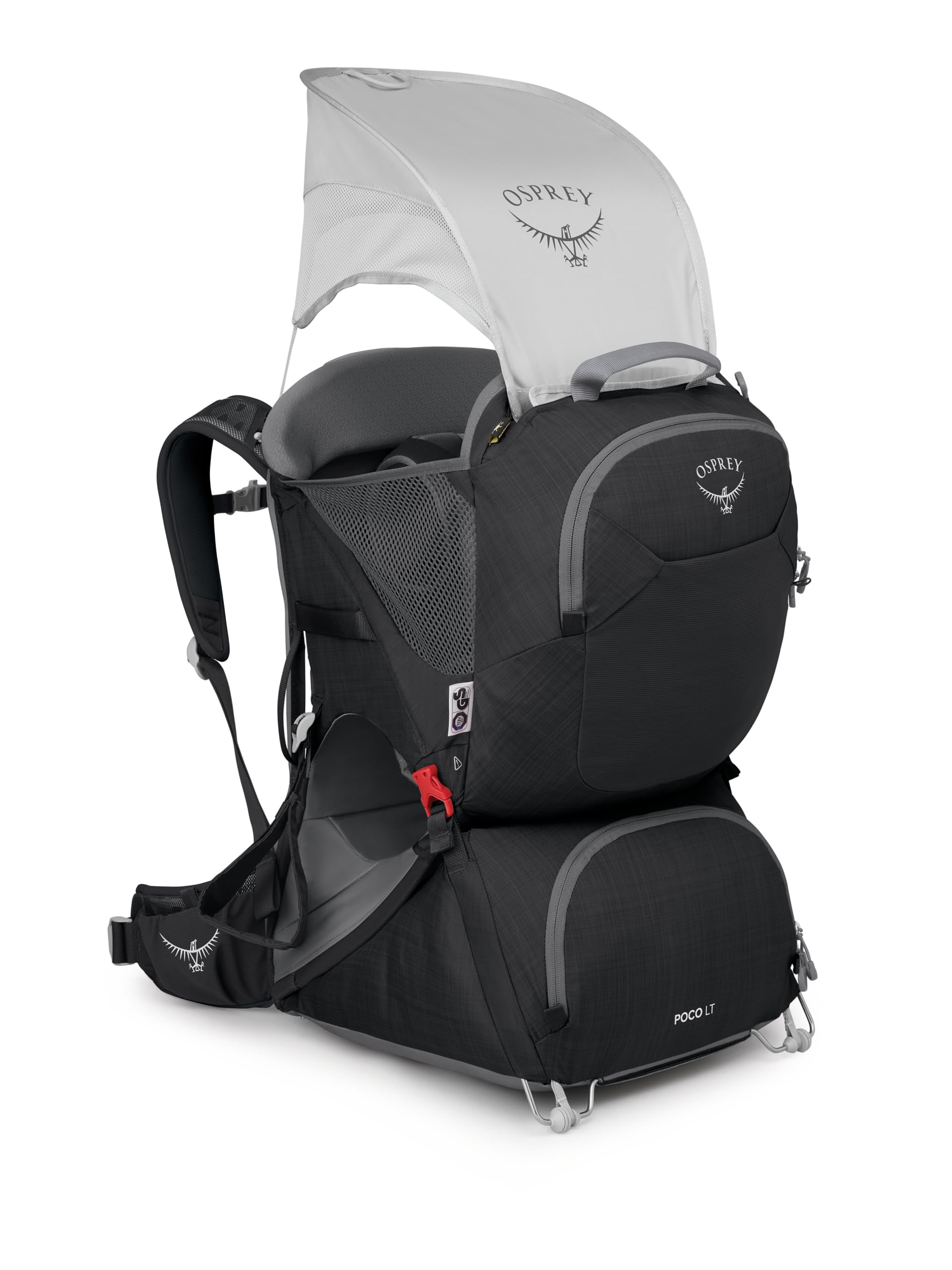 Osprey Poco LT torso adjustment supports sharing with multiple caregivers