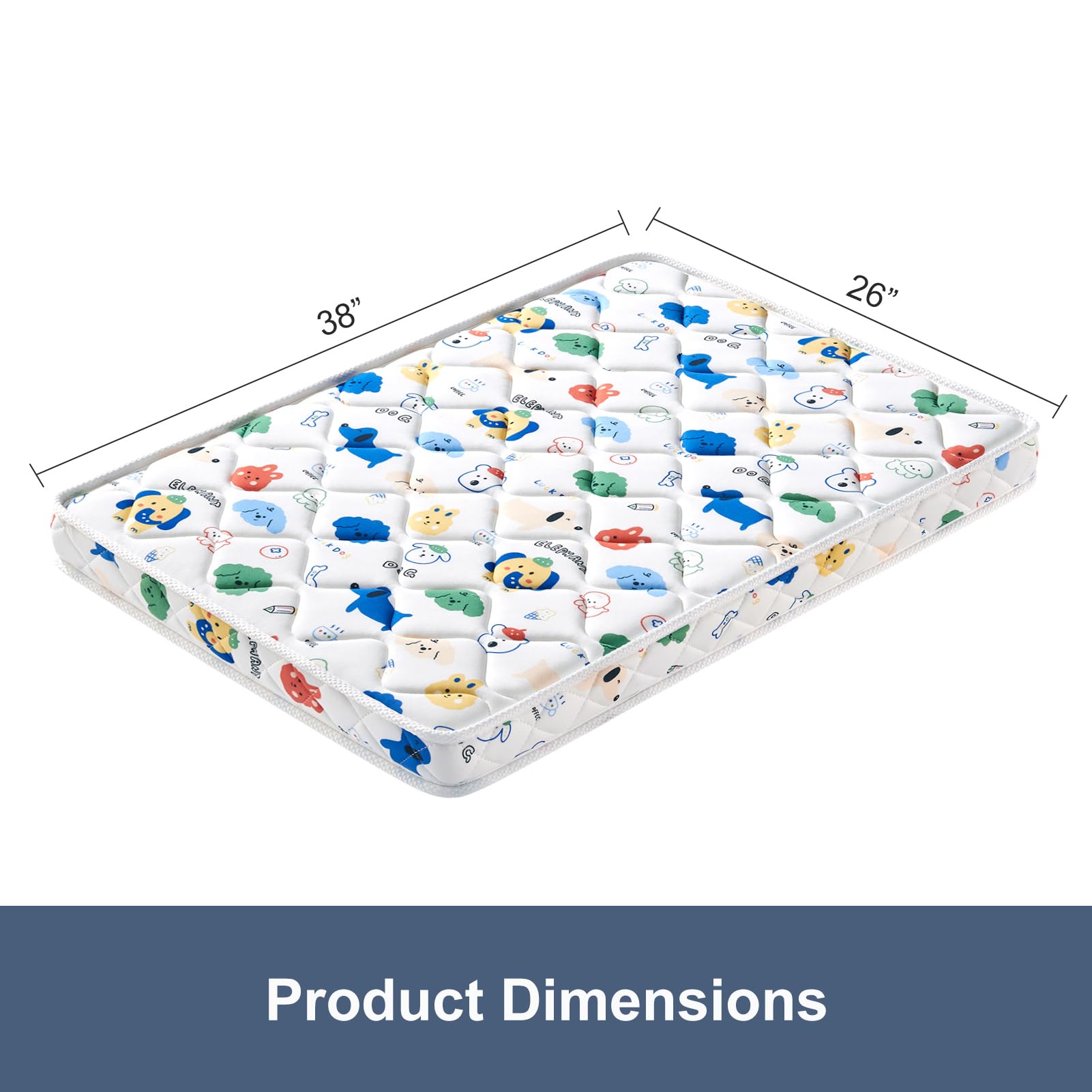 OSSERTSbearY Firm-support foam core provides stable comfort for active babies.