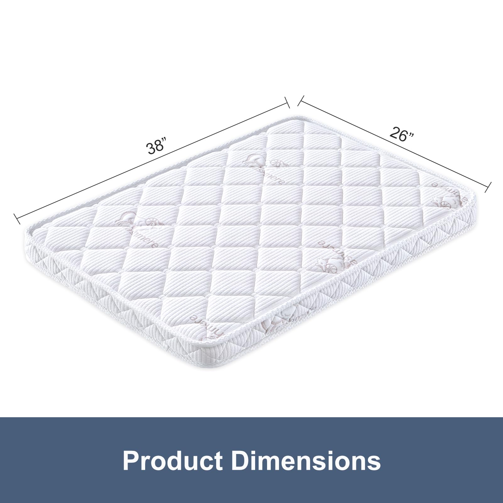 OSSERTSbearY mattress features firm-support design to prevent sagging and edge collapse