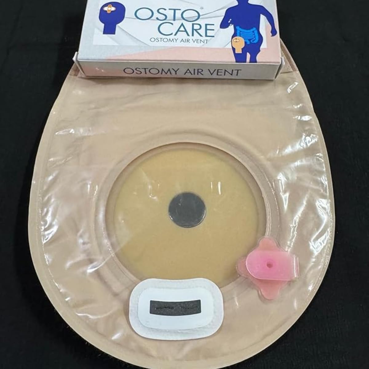 OSTOCARE filterless vent universal compatibility with all ostomy pouches.