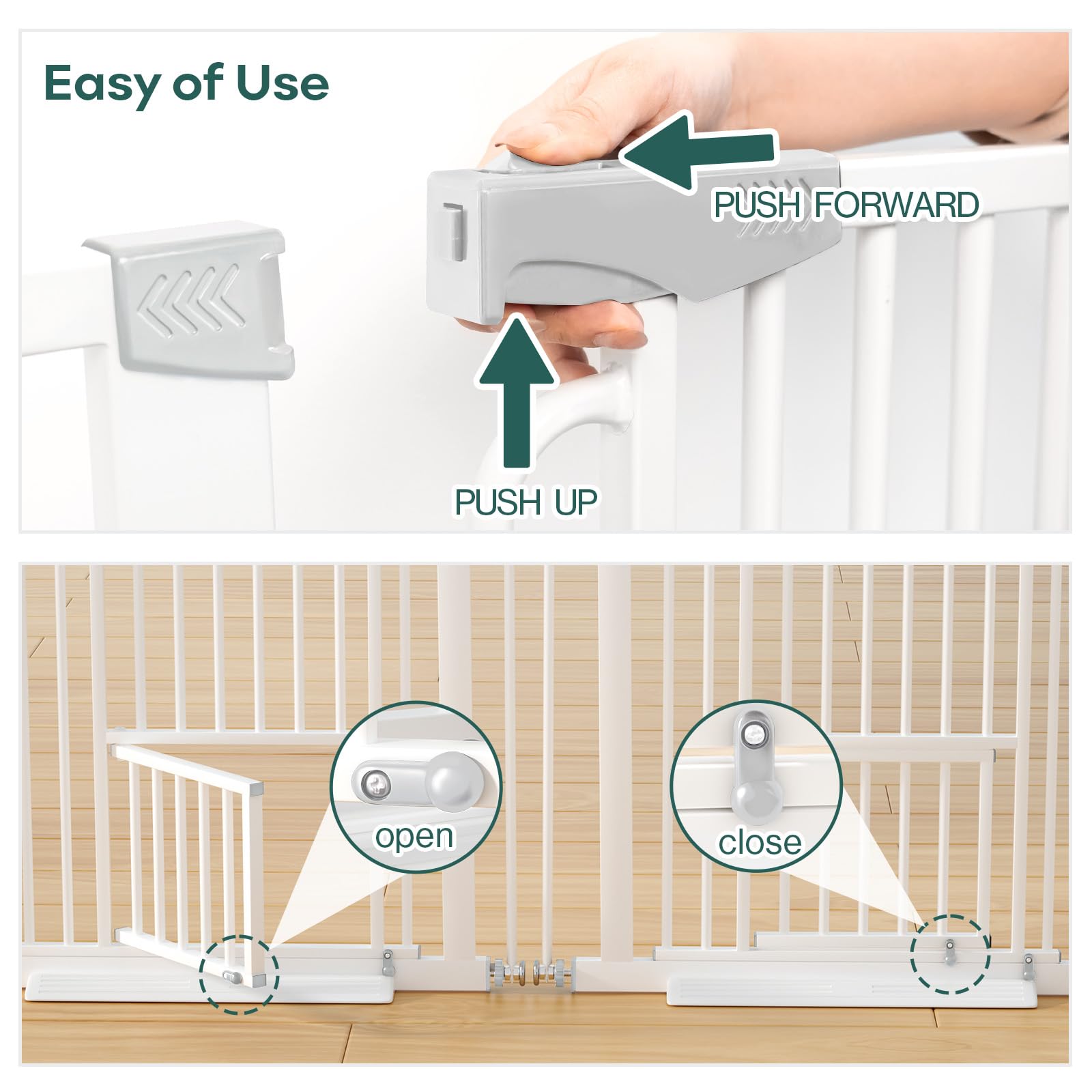 Ostutry floor ramp protects floors during pet passage.