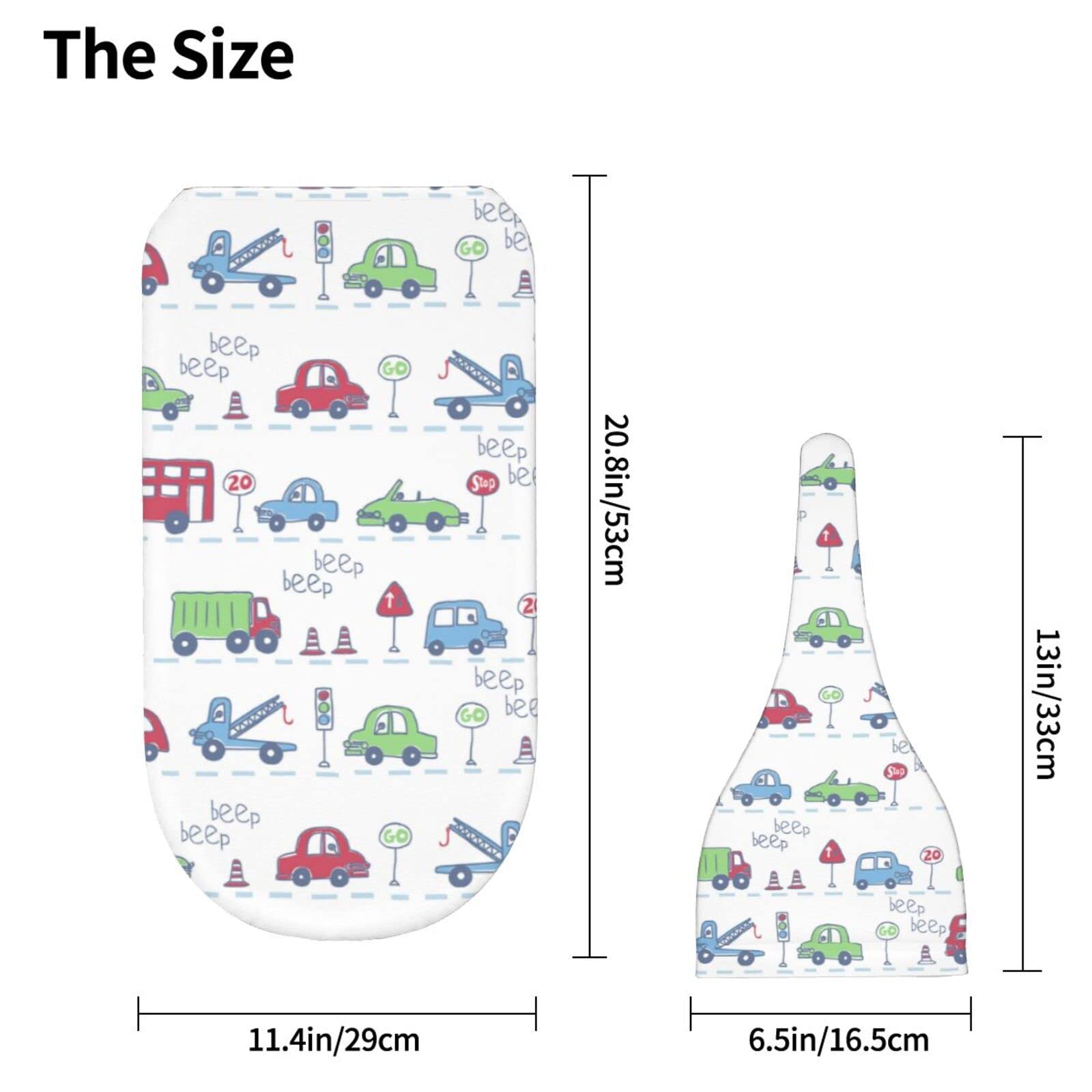 Packaging image of the Osvbs car theme swaddle set ready for gifting.