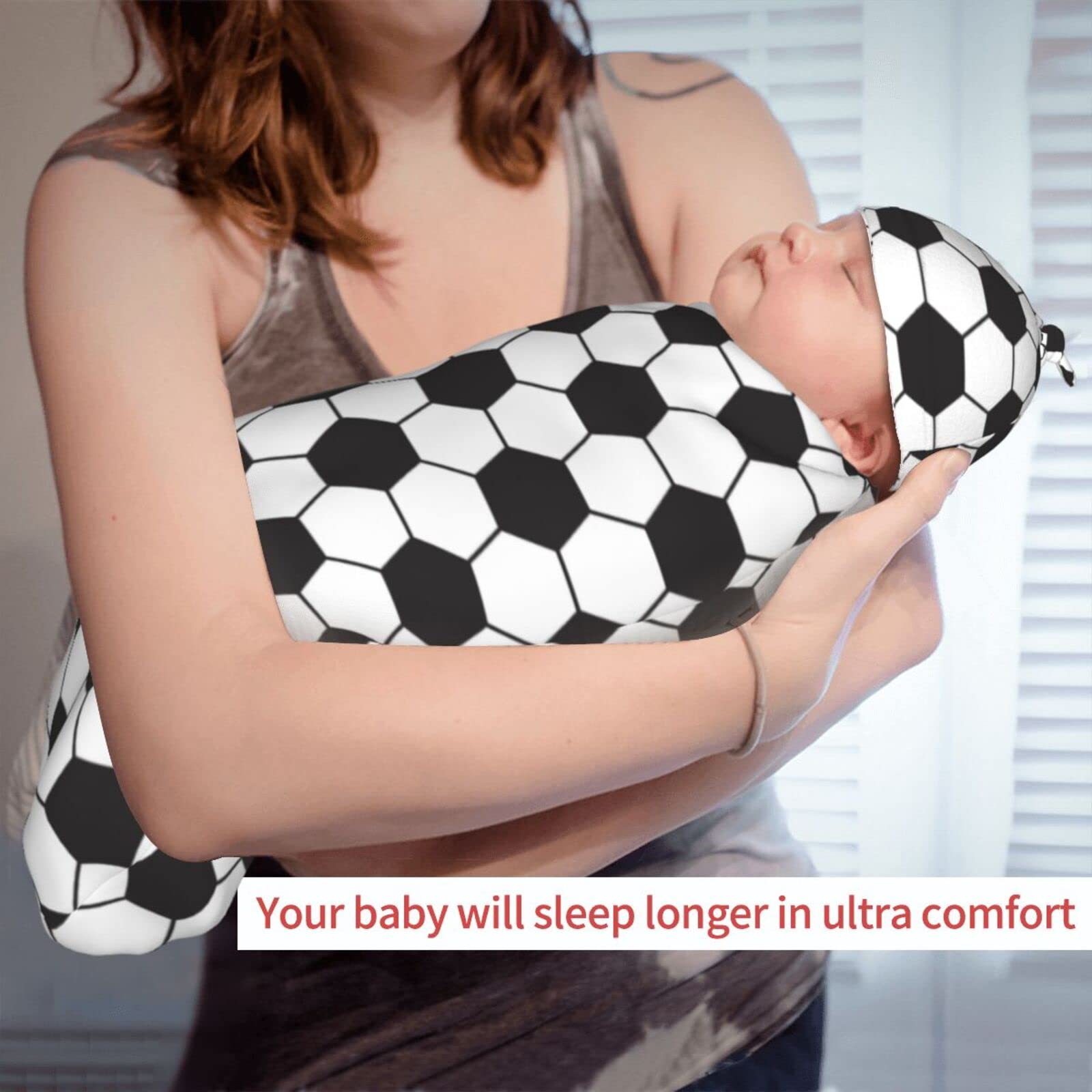 Osvbs unisex soccer swaddle design suitable for any baby.