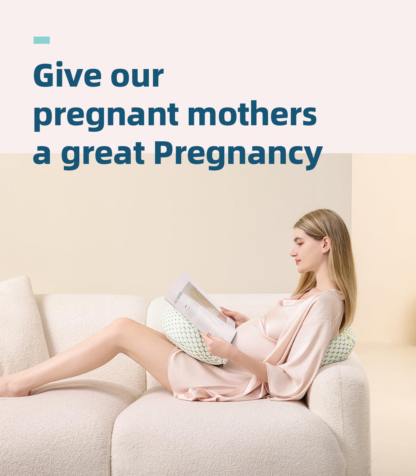 Oternal Pregnancy Pillow is compact and travel-friendly for on-the-go use