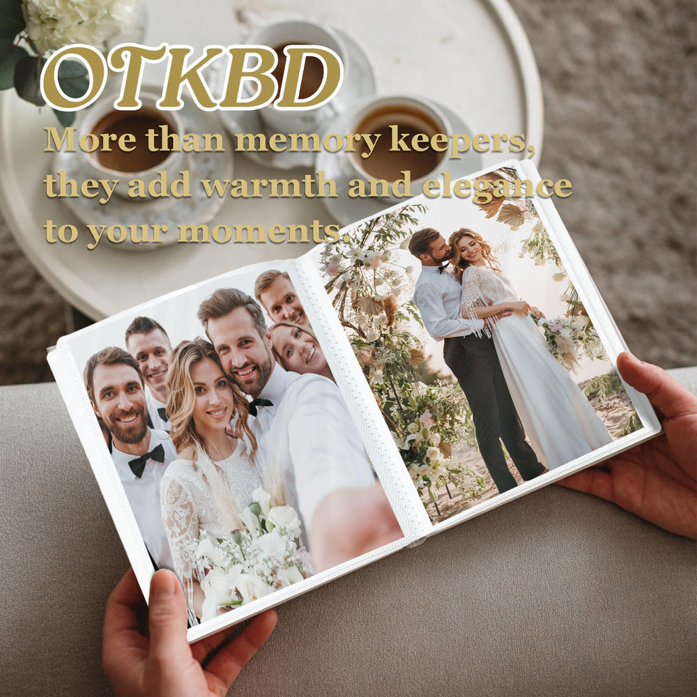 OTKBD memory book features a wreath motif, adding charm to your coffee table display.
