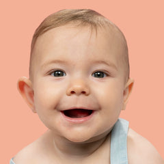Otostick Baby application process demonstrating correct placement