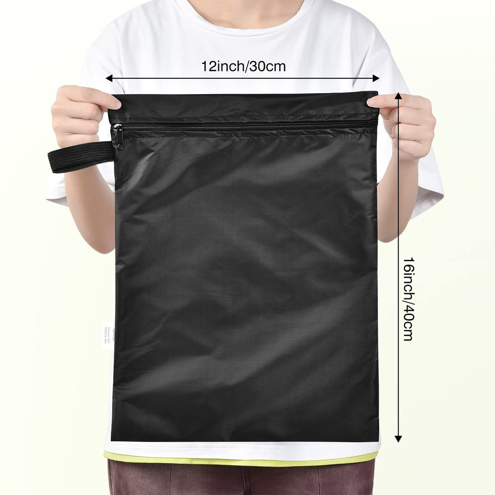 OTraki wet bag 12x16 inch back view for compact storage.