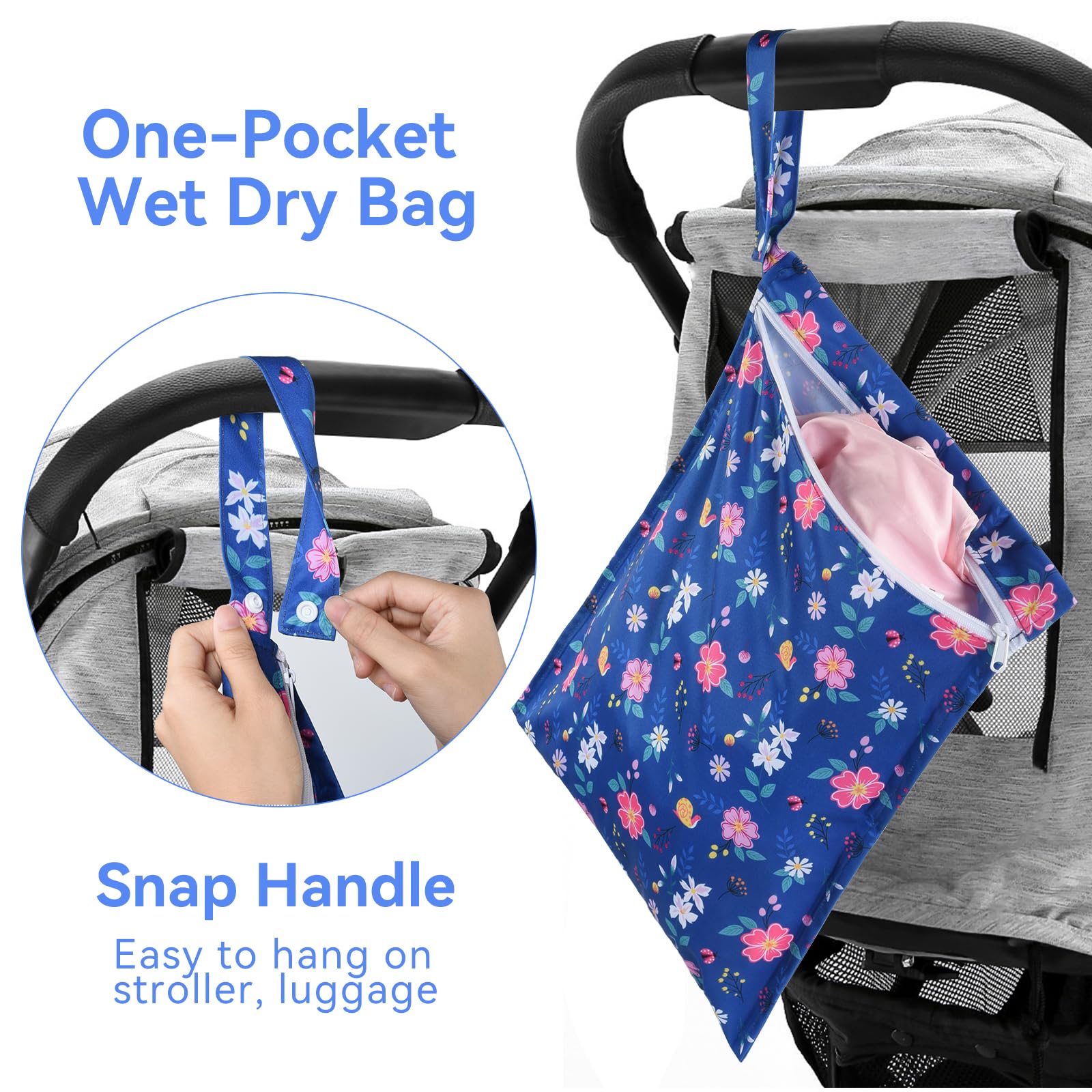 OTraki easy-carry handle keeps wet items handy on trips.