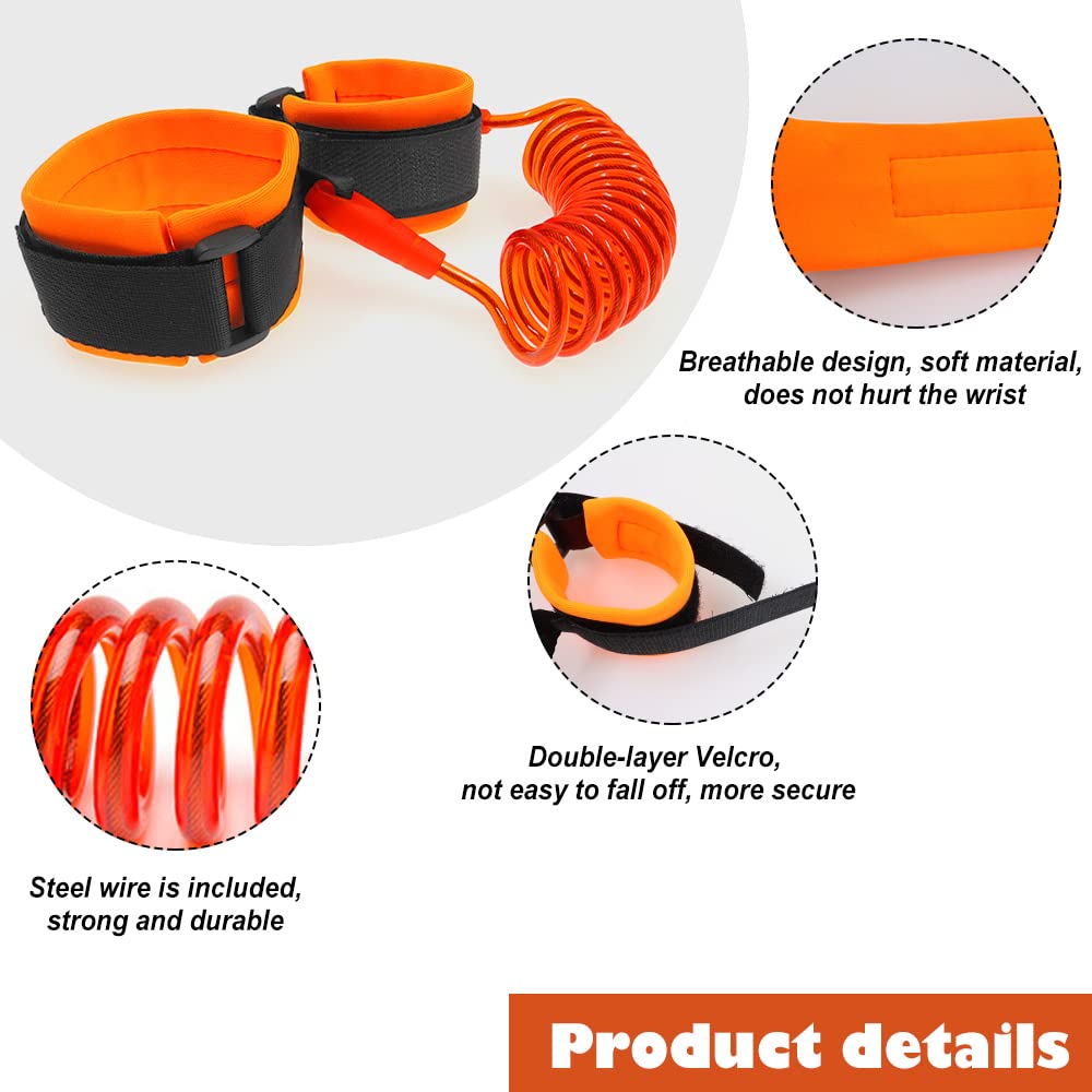 OTRIEK wrist link worn on toddler wrist, lightweight and comfortable during walks.