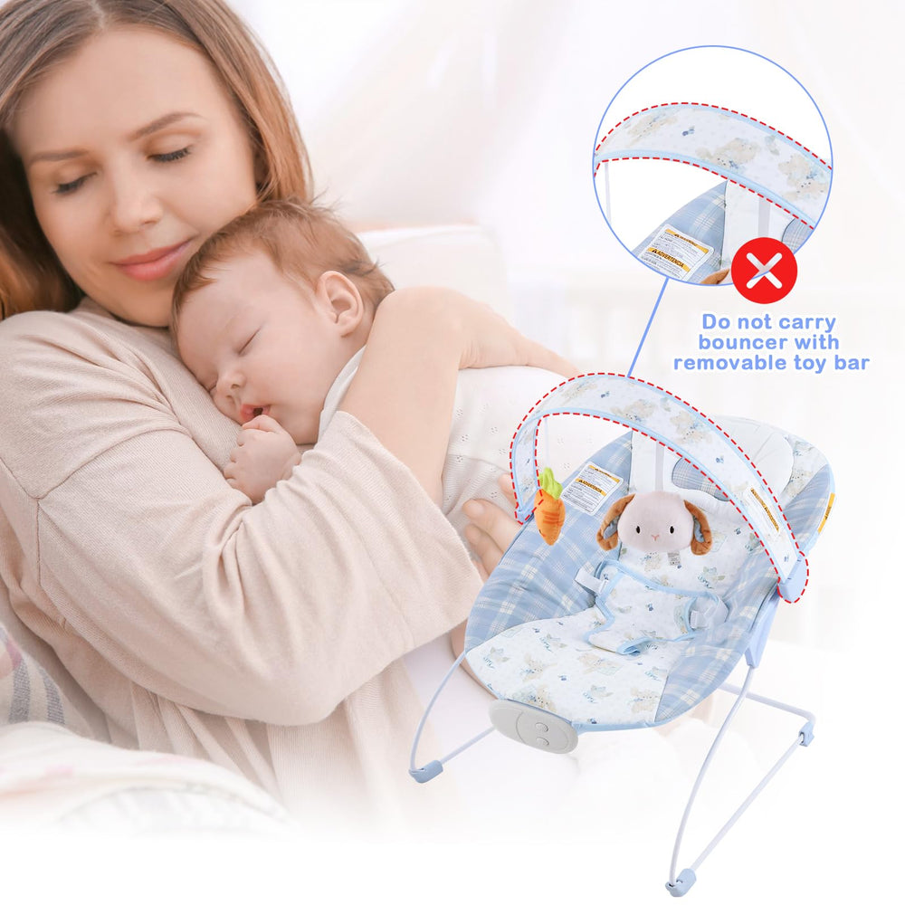Otrolepota baby bouncer three point harness enhances safety