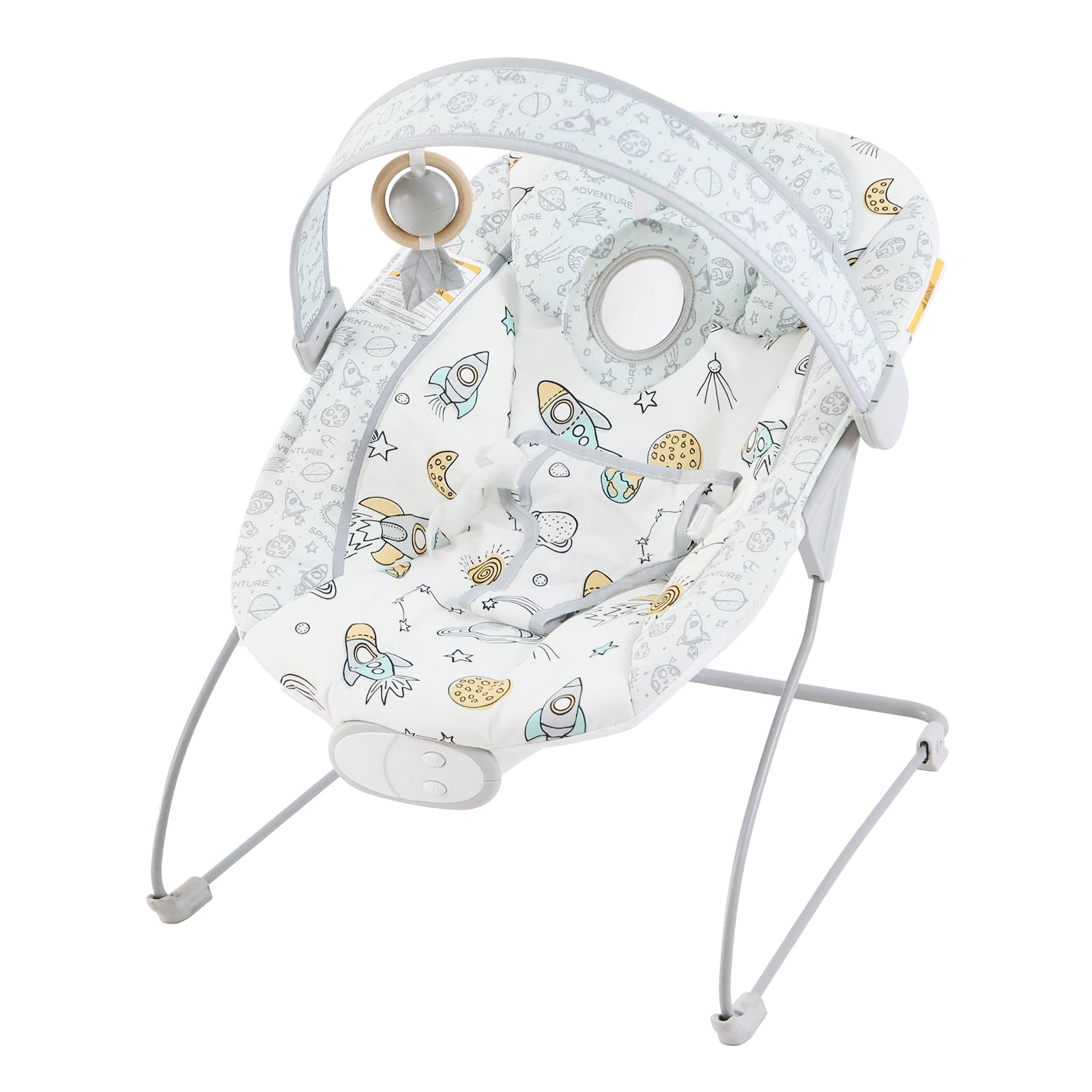 Otrolepota baby bouncer main view highlights portable, space-saving design for infants.