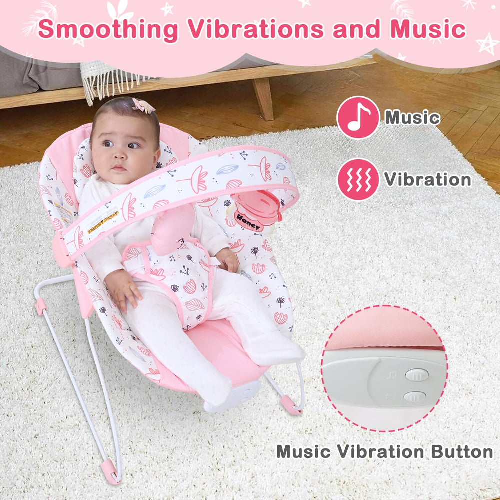 Otrolepota Baby Bouncer with music and vibrations for soothing moments.
