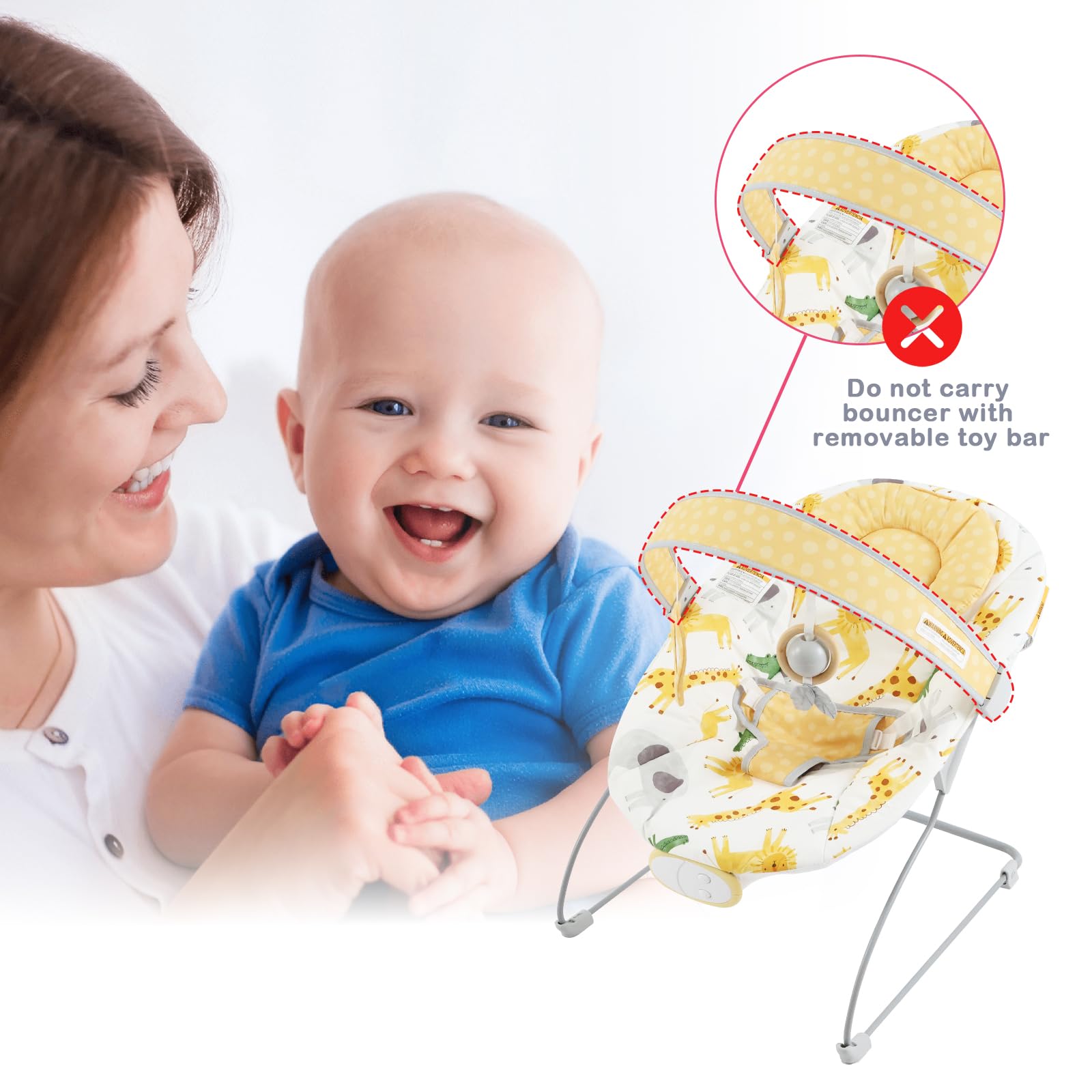 Otrolepota Baby Bouncer uses non-toxic materials for peace of mind.