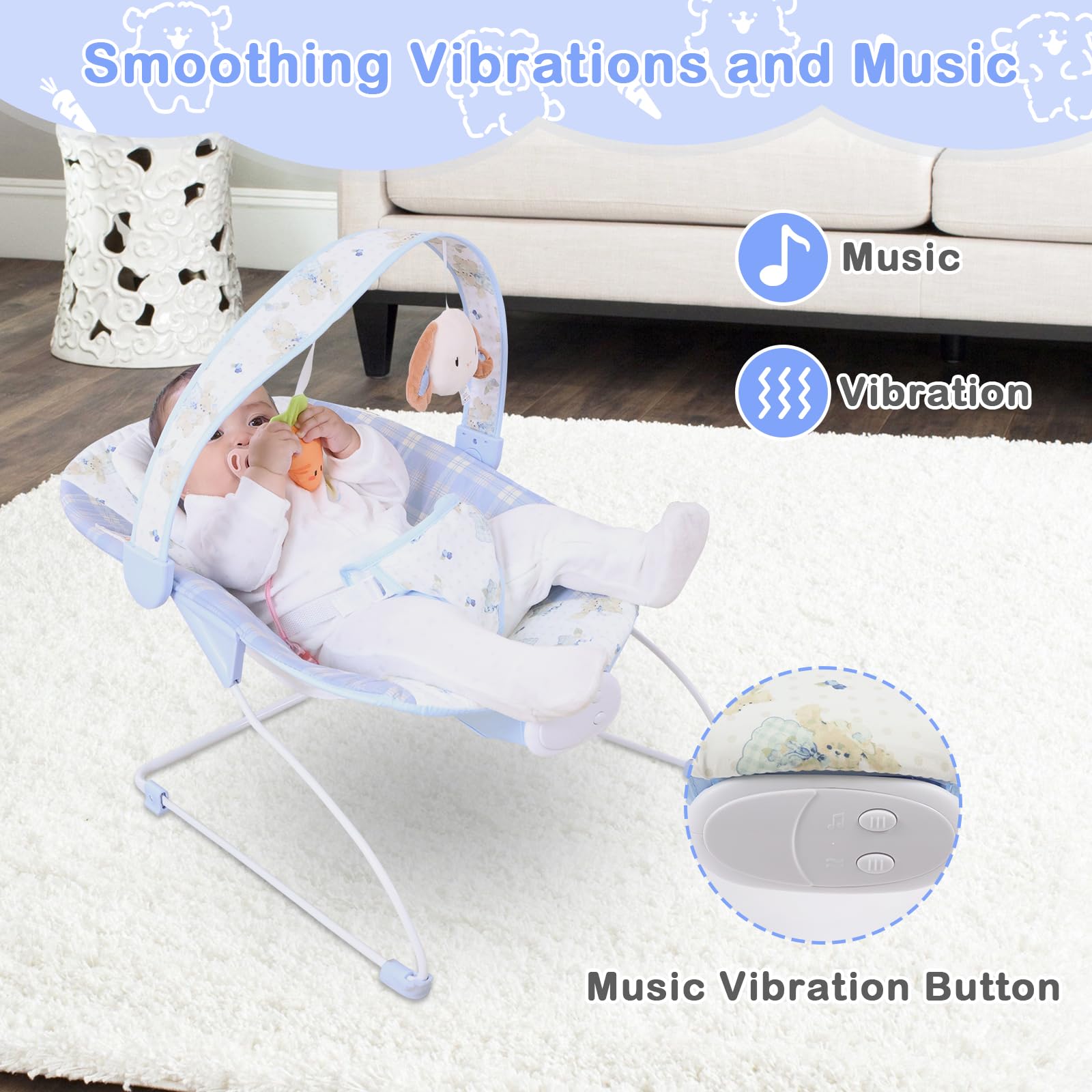 Otrolepota baby bouncer portable design for home and travel