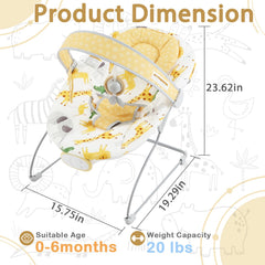Otrolepota Baby Bouncer with three-point harness keeps infant safely secured.