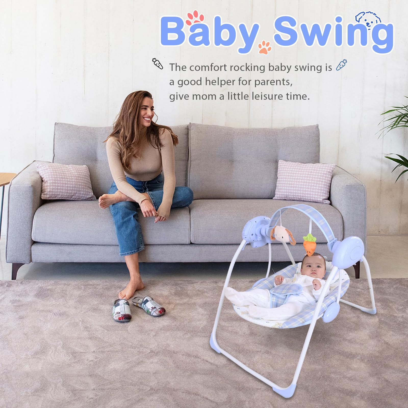 Otrolepota portable swing ready for indoor or outdoor use