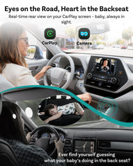OTTOCAST 1080P display delivers sharp rear-seat details for sleep-checks