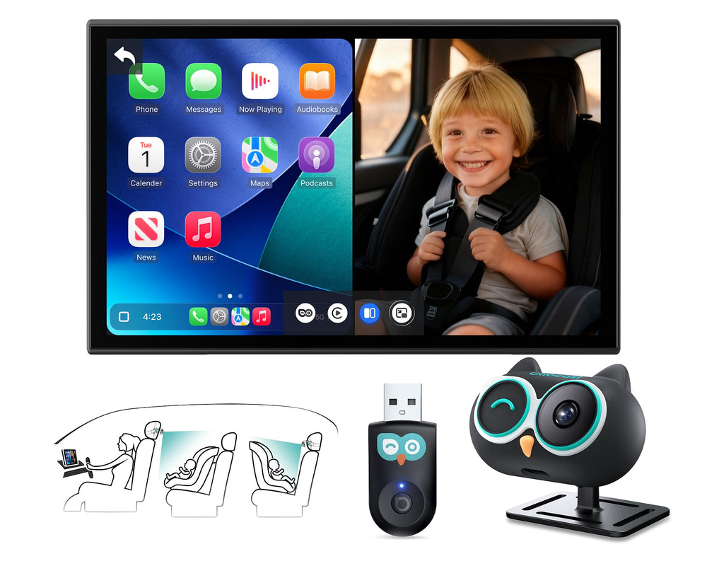 OTTOCAST Cabin Care Adapter front view with hands-free baby monitoring