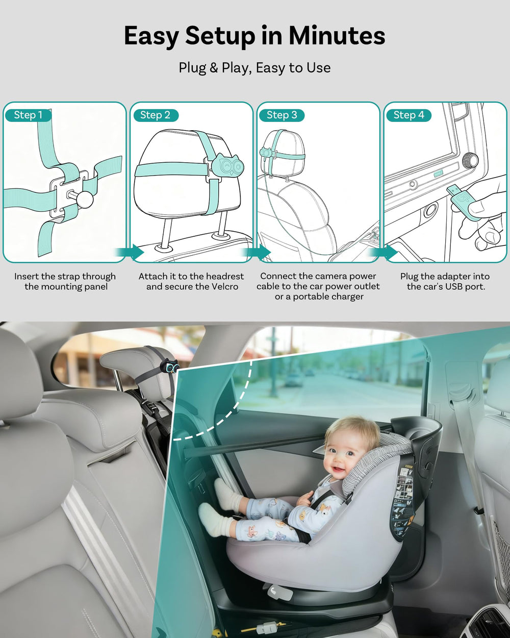 OTTOCAST Cabin Care rear-seat live feed on your car screen