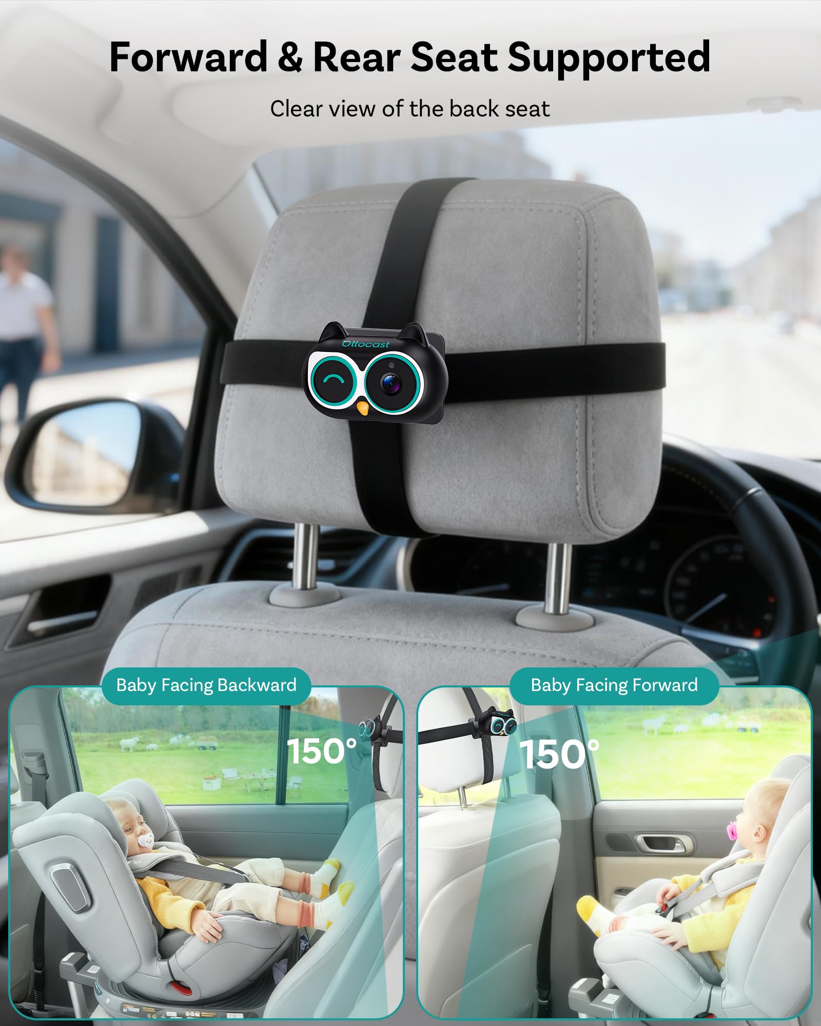 OTTOCAST Cabin Care 360° swivel mount for flexible positioning