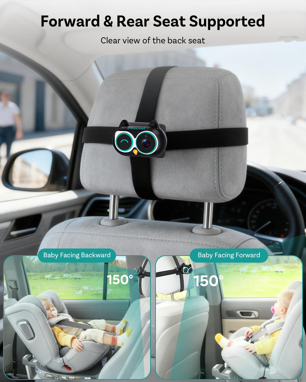 OTTOCAST Cabin Care 360° swivel mount for flexible positioning