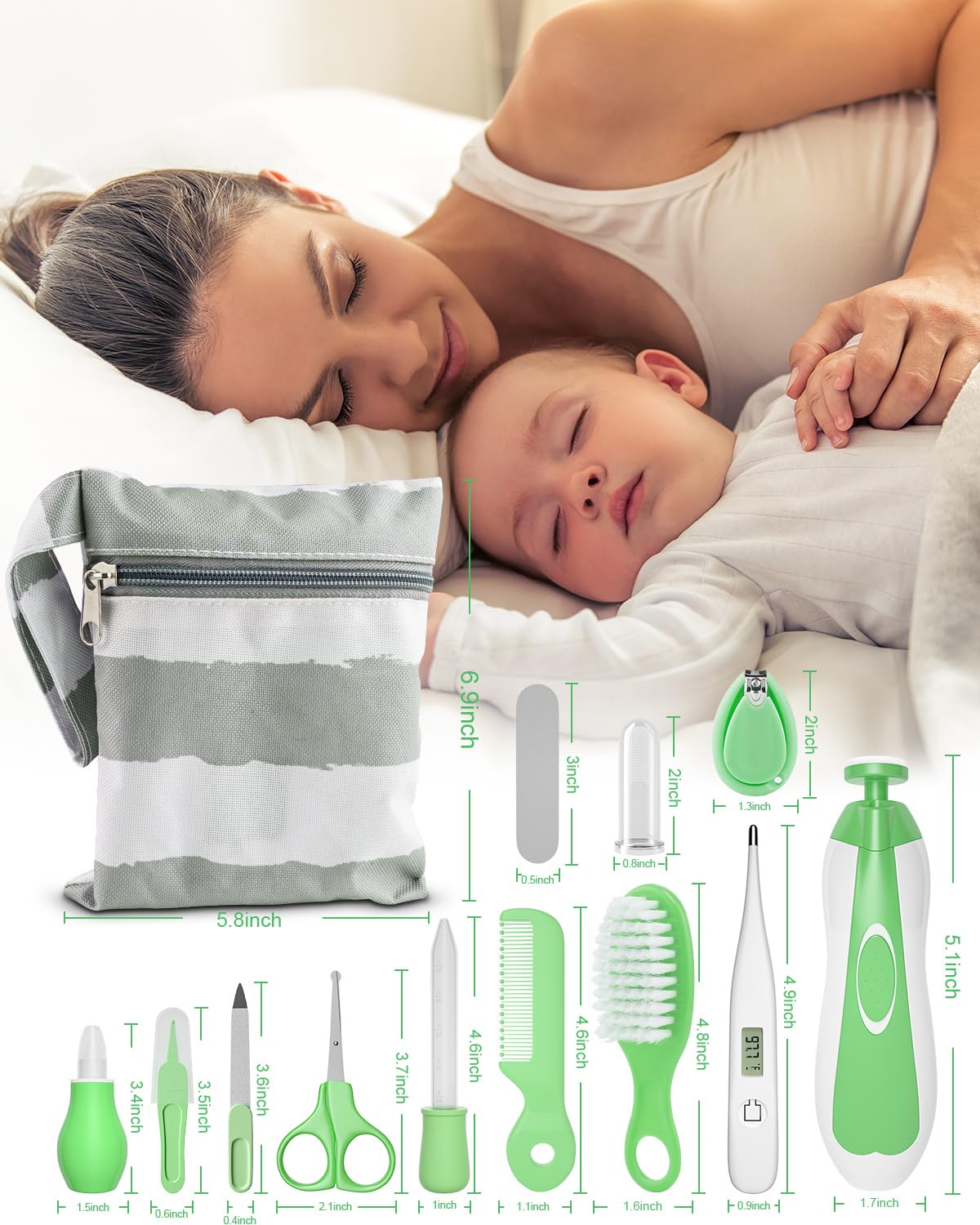 OTTOLIVES tote case keeps grooming tools organized during travel.