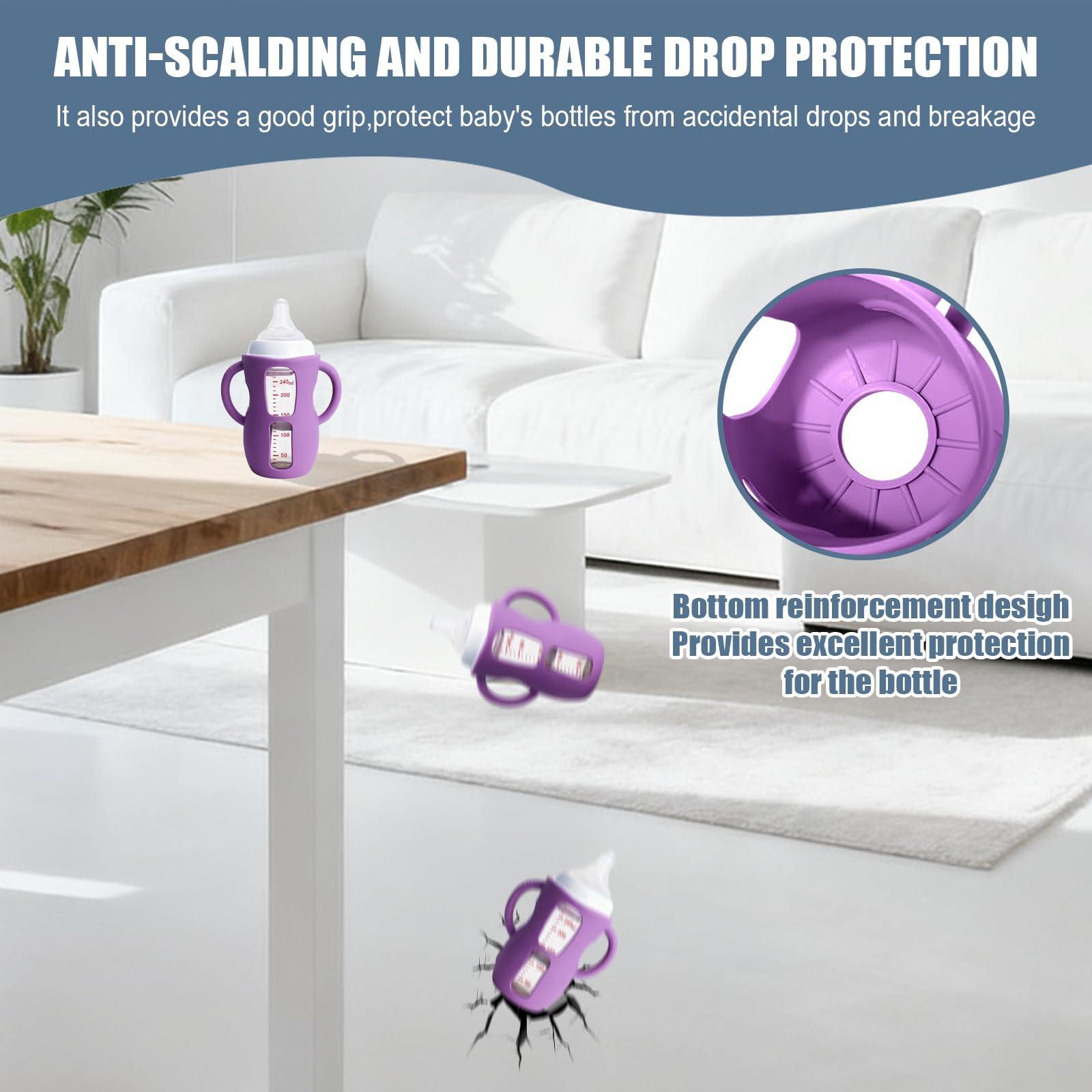 OtumnFS drop-protection sleeve cushions glass bottles against accidental drops.
