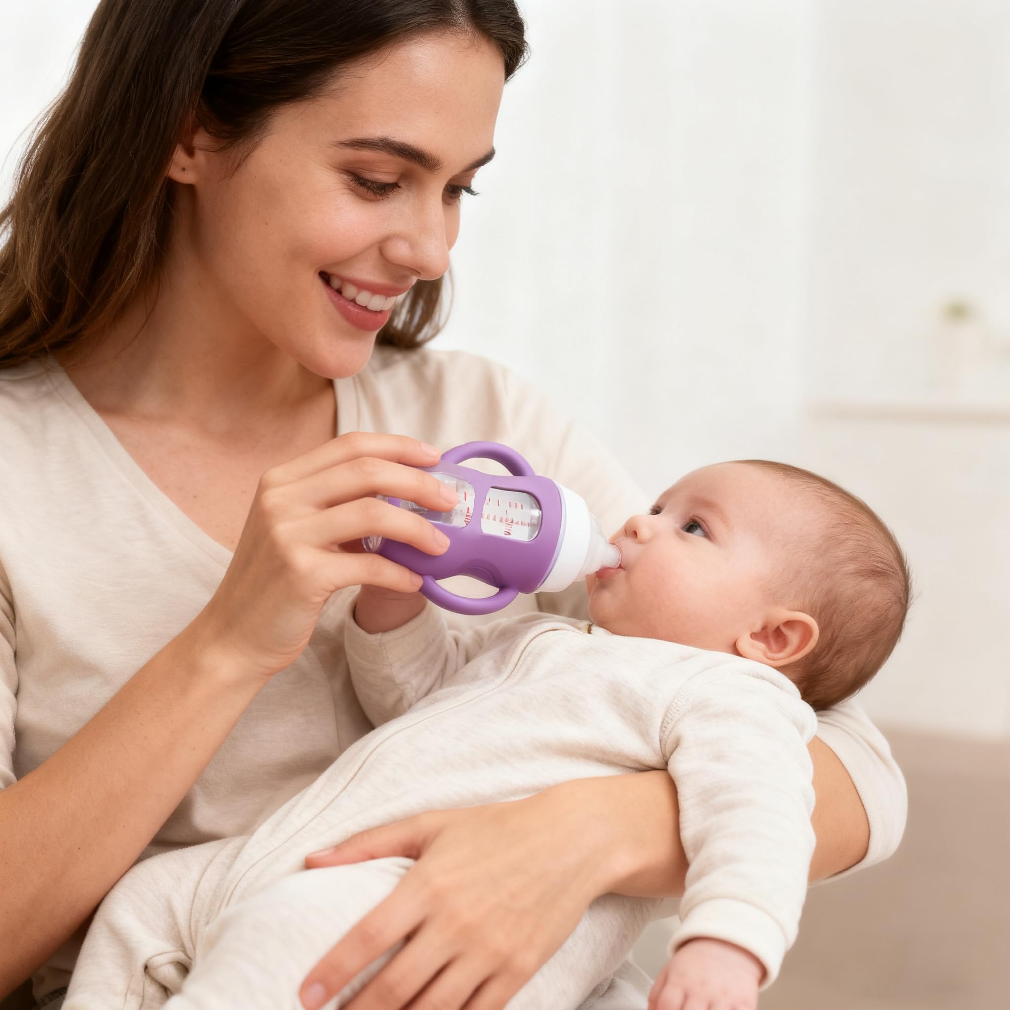 OtumnFS Philips Avent glass bottle sleeve fits securely and protects during use.