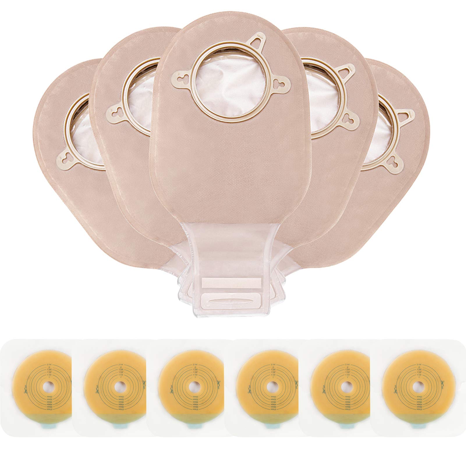 OUCHAN Carbou 12-inch ostomy bags for reliable drainage and comfort