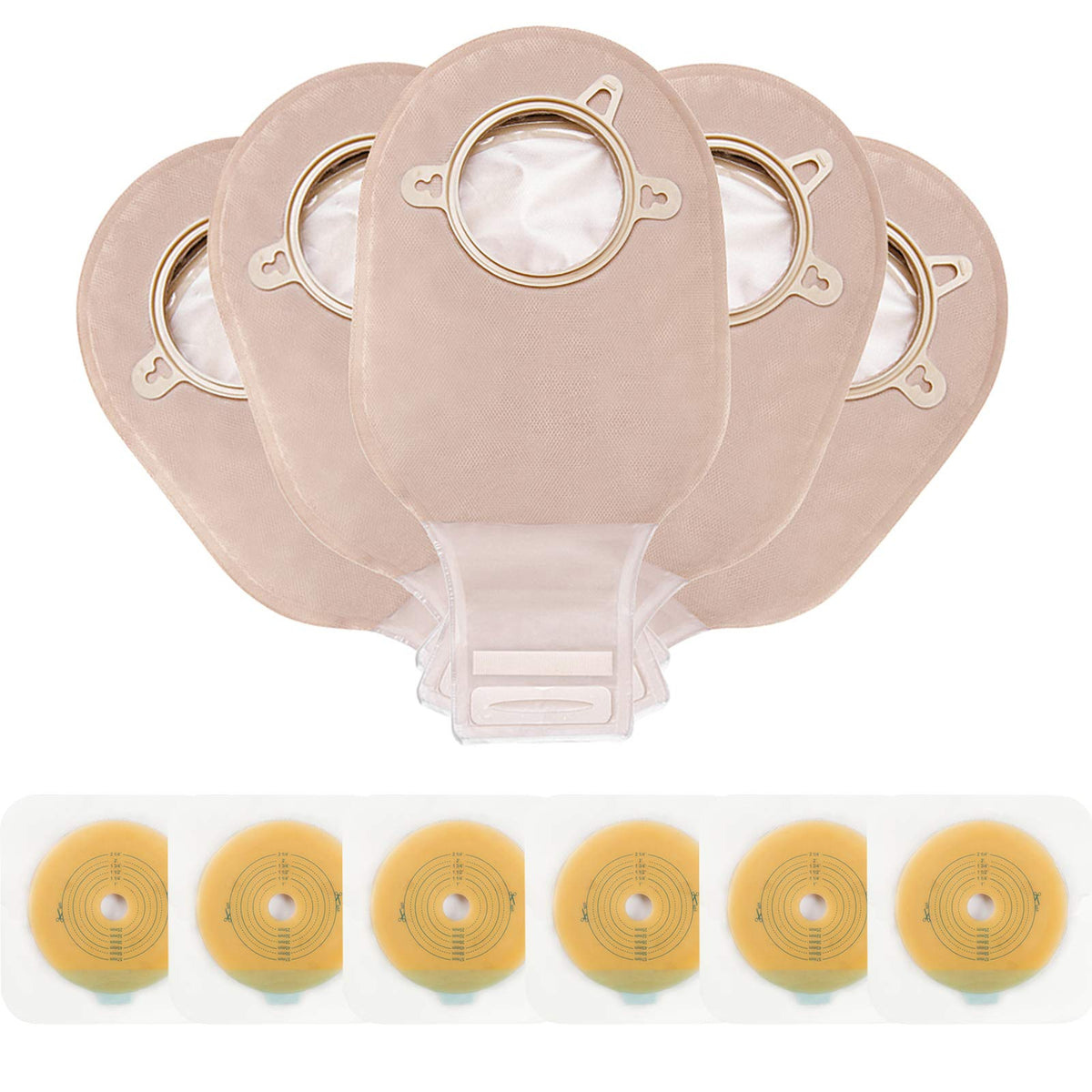OUCHAN Carbou 12-inch ostomy bags for reliable drainage and comfort