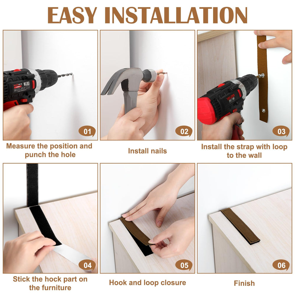 Oudain included accessories support simple installation for multiple pieces.
