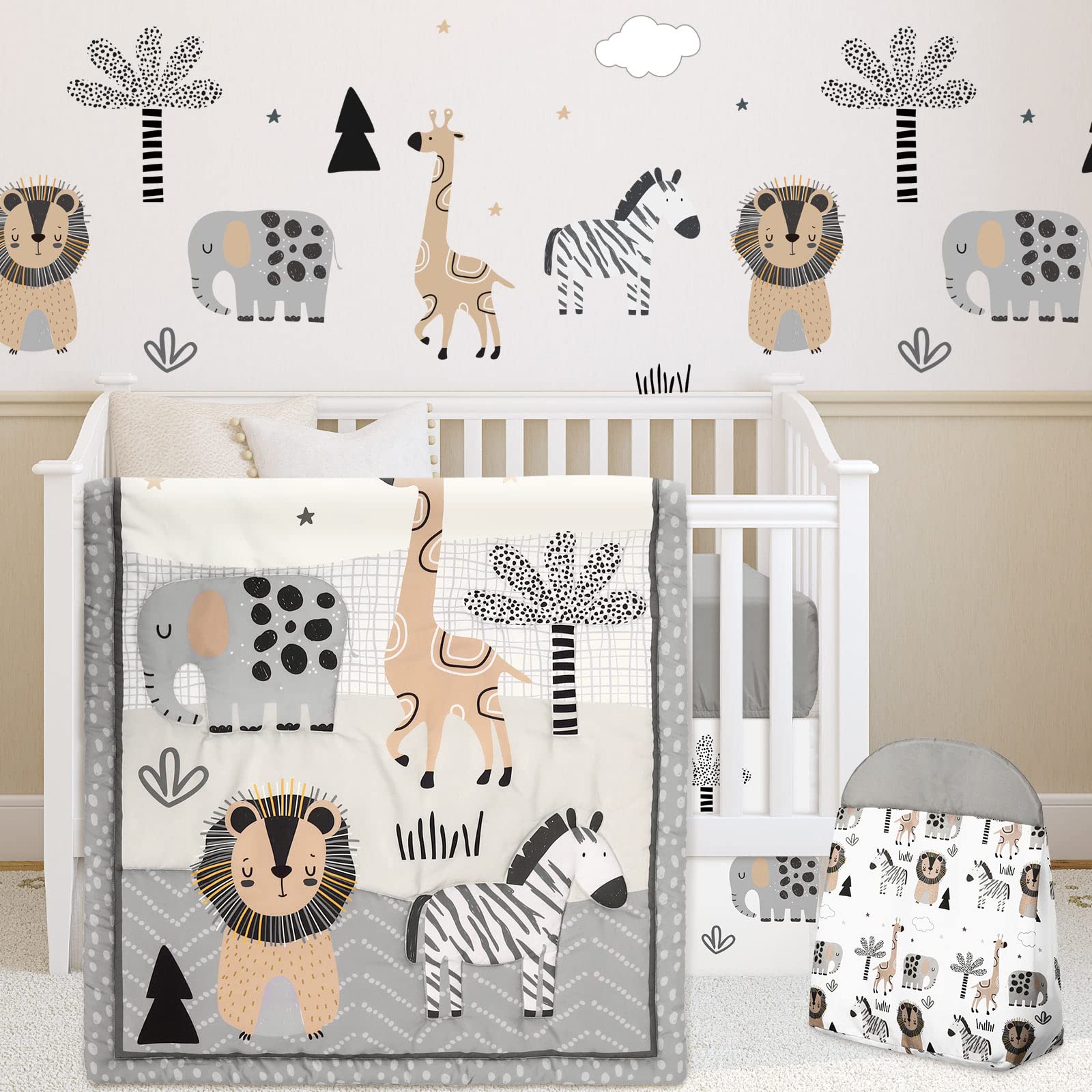 Oudain blanket with woodland animals offers cozy warmth and soothing visuals
