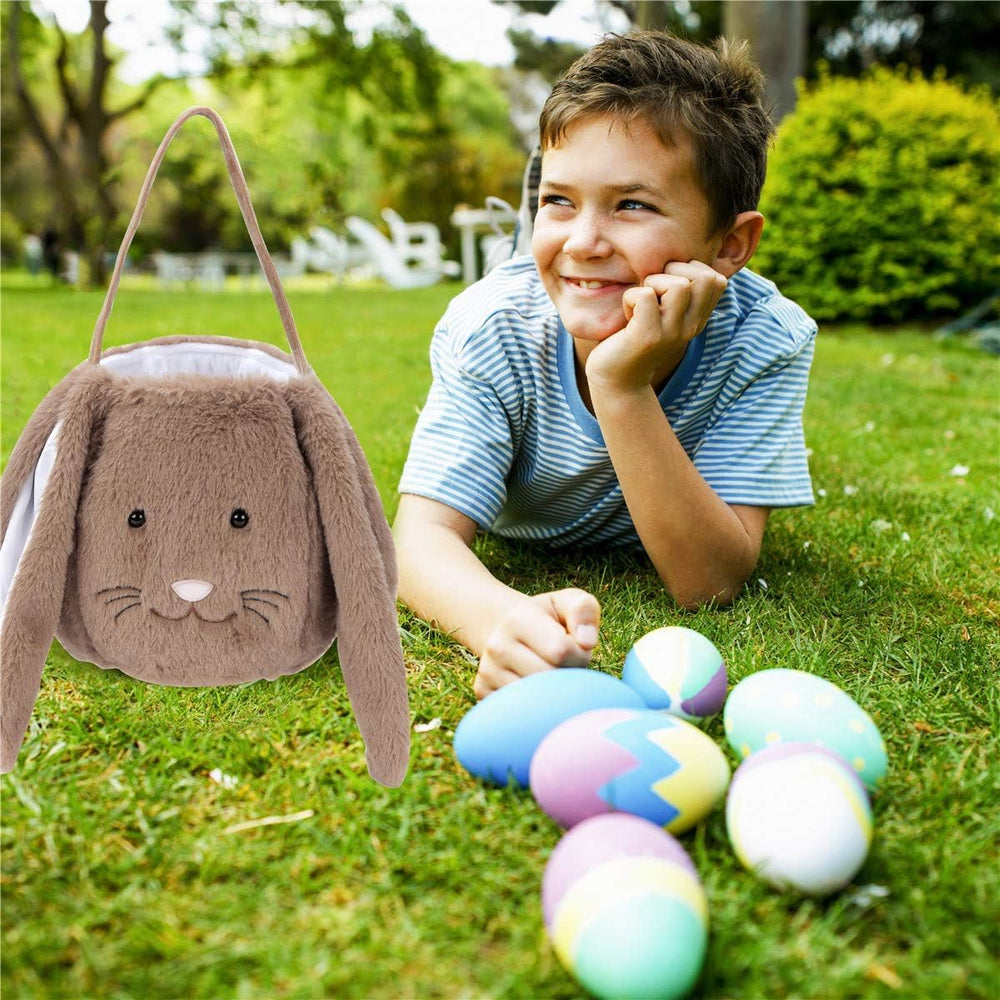 Oufegm Egg hunting basket size supports 25-30 eggs for easy collection.
