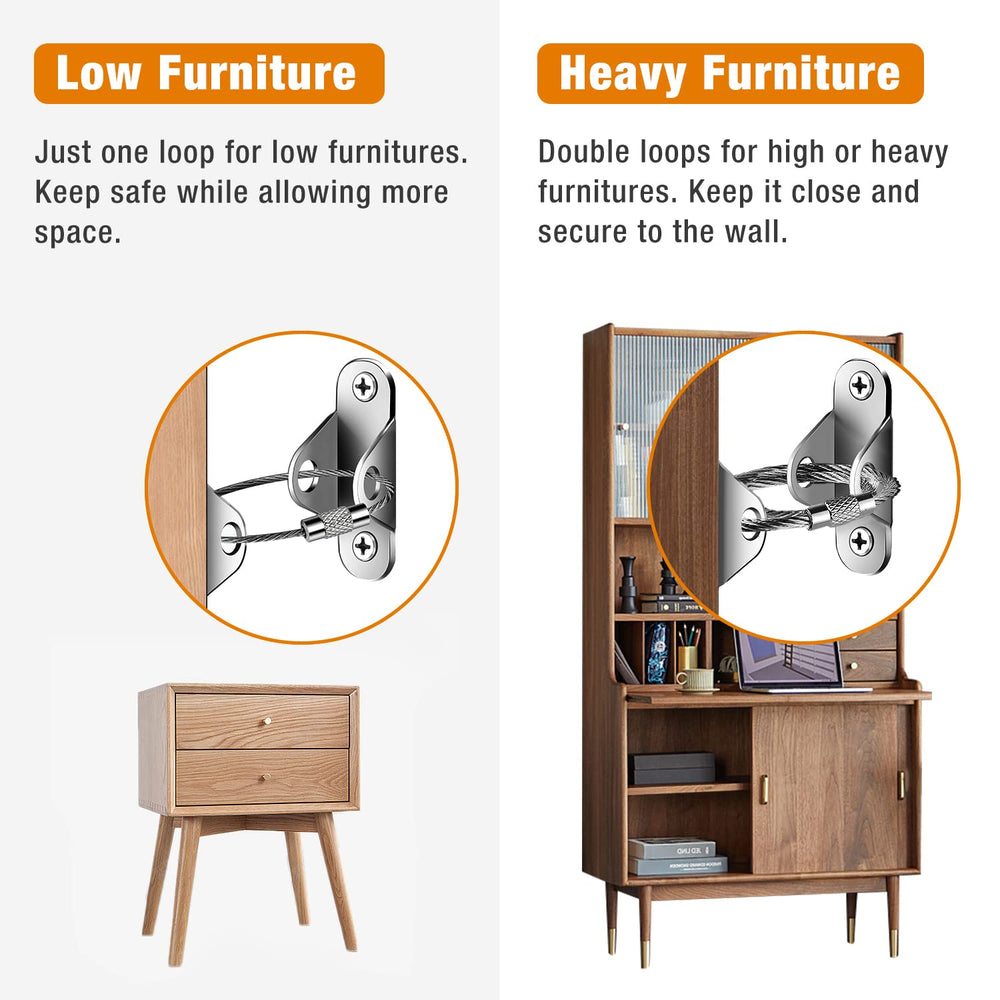 Ougourim earthquake straps for bookcase help resist toppling