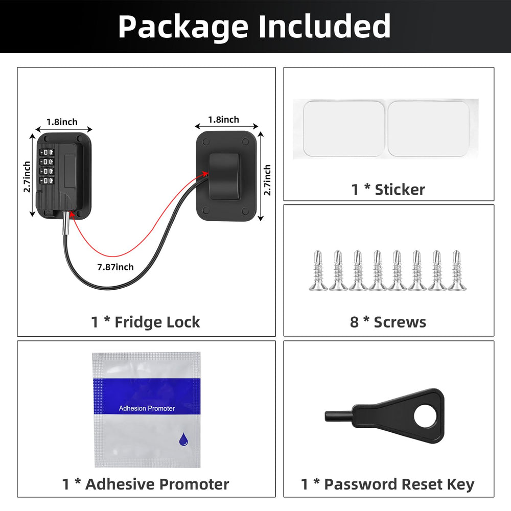 Ougourim fridge lock close-up dial shows precise number entry.