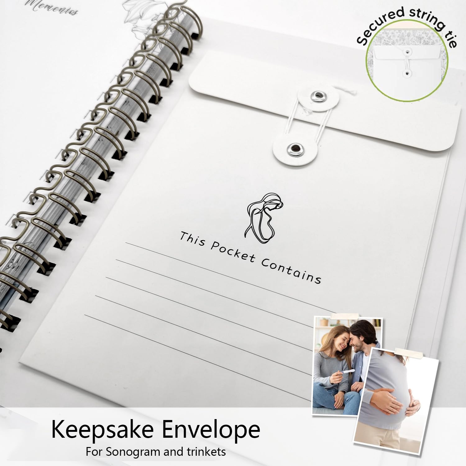 Ouhiam Pregnancy Journal packaging box, premium eco-friendly gift-ready presentation.