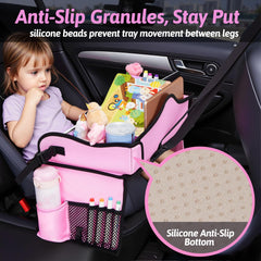 OUOZZZ Kids Travel Tray, ergonomic edge for comfortable resting.
