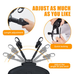 OUSEXI 2-in-1 stroller board quick-install connection on various models