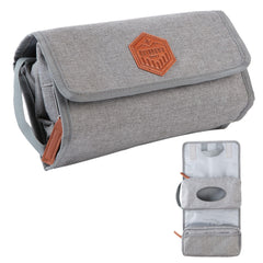 Outbound Basics tri-fold diaper clutch with organized pockets for quick on the go diapering and wipes access