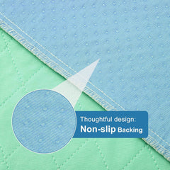 OUTCREATOR absorbent bed pad quickly wicks moisture for a dry sleep.