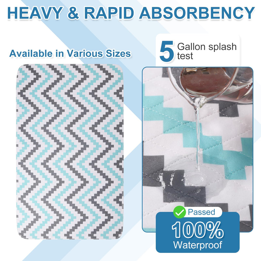 OUTCREATOR bed pad features an absorbent core that quickly wicks moisture.