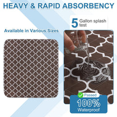 OUTCREATOR bed pad with absorbent core pulls moisture away for quick drying.