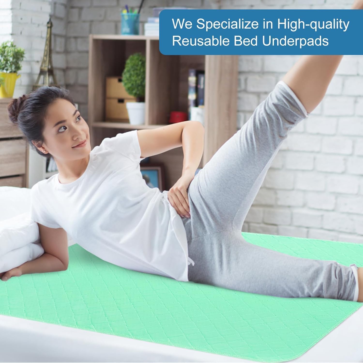 OUTCREATOR pad provides a secure surface for elderly sleepers.