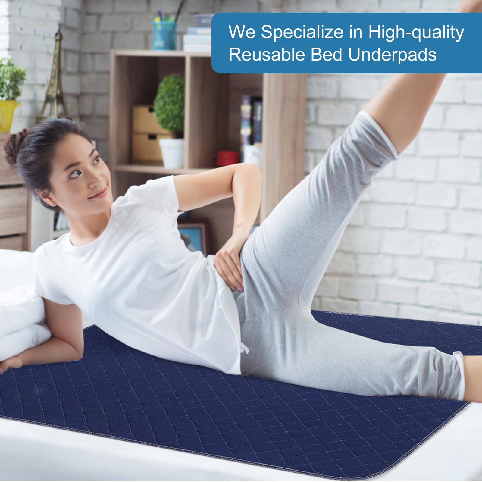 OUTCREATOR washable pad is machine washable for easy care and reuse.