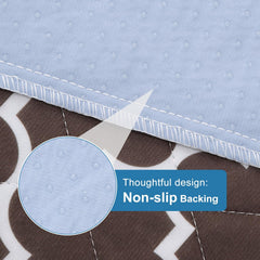 OUTCREATOR bed pad with non-slip bottom dots stays in place for uninterrupted sleep.